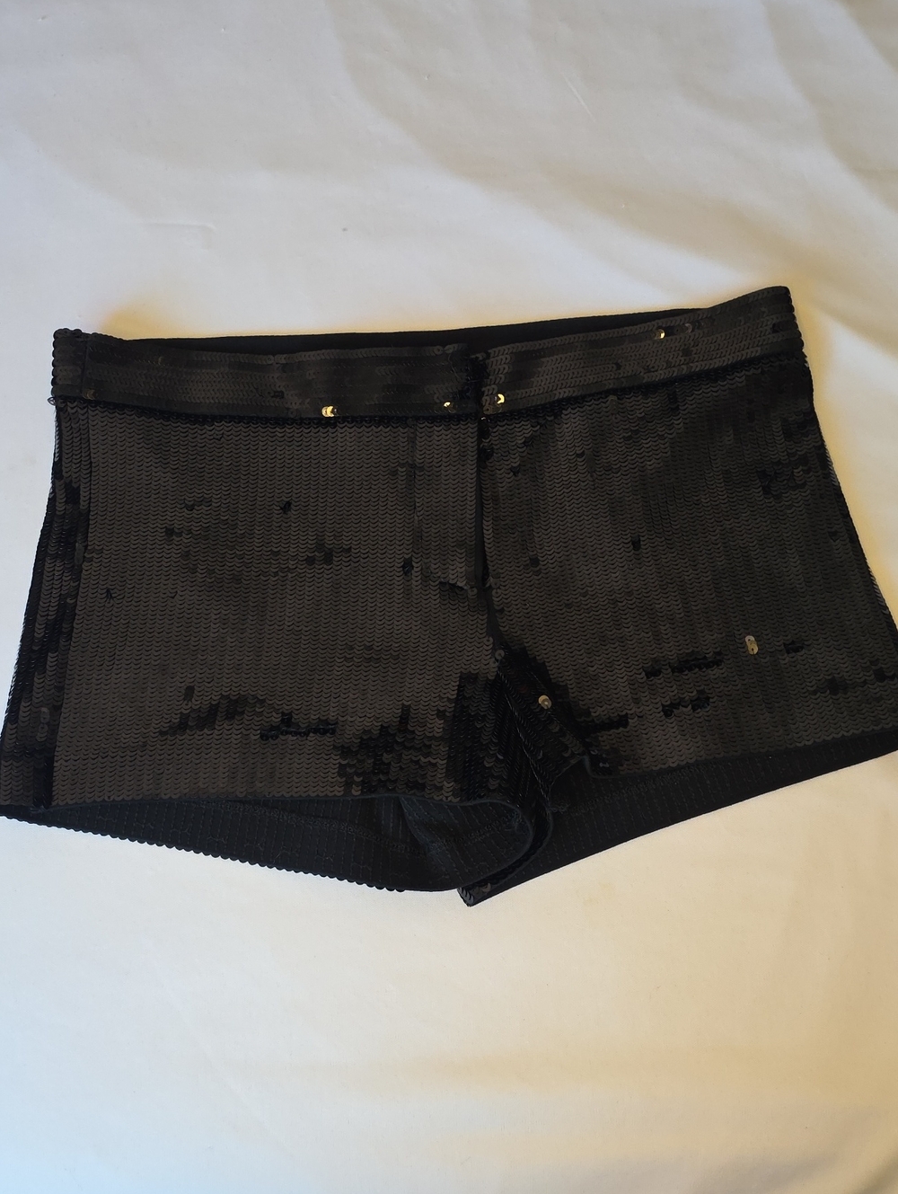 Express Black Sequin Bike Shorts